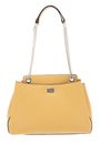 GUESS Sandrine Shoulder Satchel Yellow GUESS Sandrine Shoulder Satchel Yellow