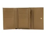 COCCINELLE Metallic Soft Wallet Grainy Leather Moss Green