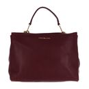TOMMY HILFIGER Soft Turnlock Satchel Burgundy