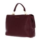 TOMMY HILFIGER Soft Turnlock Satchel Burgundy