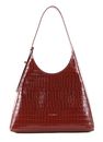 COCCINELLE Fedra Croco Shiny Soft Shoulderbag Marsala