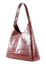 COCCINELLE Fedra Croco Shiny Soft Shoulderbag Marsala
