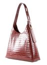 COCCINELLE Fedra Croco Shiny Soft Shoulderbag Marsala