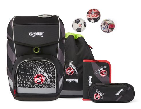 ergobag Football-Edition Cubo-Set 5-teilig Domstürmbär