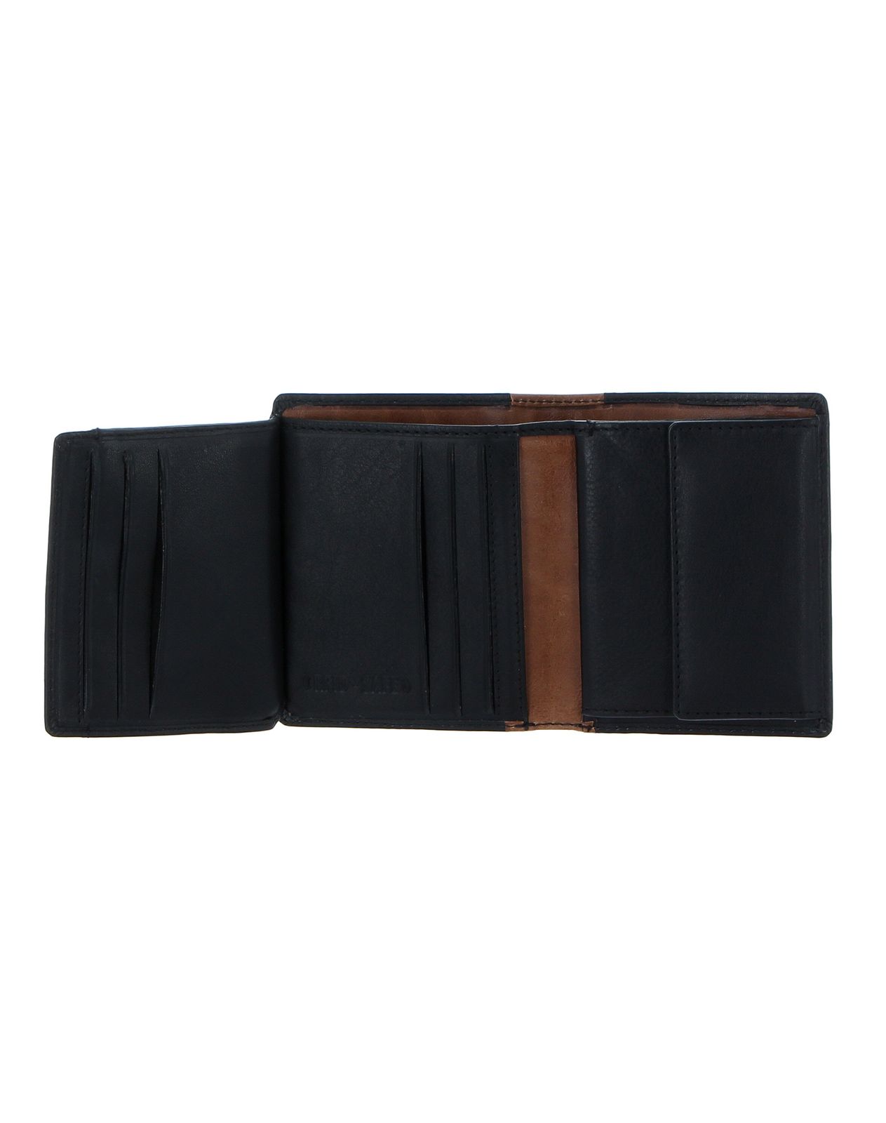 Vergünstigung CHIEMSEE Wallet with Flap Black | Cognac / modeherz