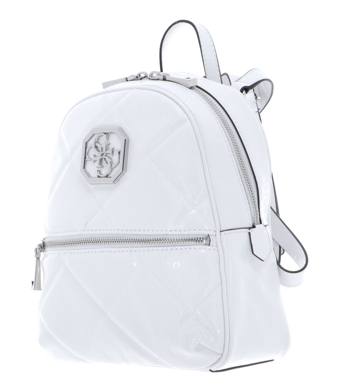 guess mini backpack white