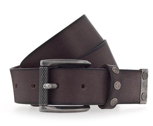 Vanzetti 35mm Leather Belt W65 Dark Brown - shortenable