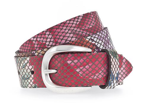 Vanzetti 30mm Leather Belt W80 Red - Varied