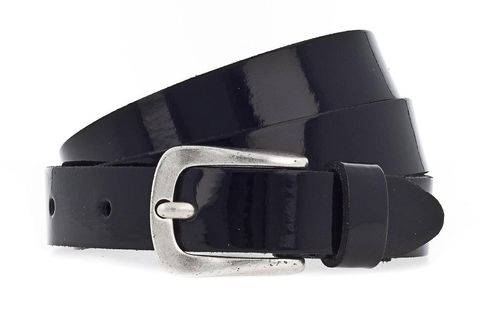 Vanzetti 20mm Patent Leather Belt W65 Black