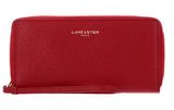 LANCASTER Dune Zip Around Wallet Rouge LANCASTER Dune Zip Around Wallet Rouge