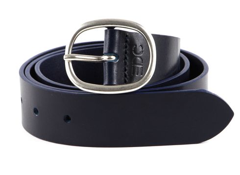 ESPRIT Leather Belt W80 Navy