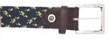 b.belt Luca Stretch Belt W85 Navy - Light Green b.belt Luca Stretch Belt W85 Navy - Light Green