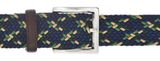 b.belt Luca Stretch Belt W80 Navy - Light Green b.belt Luca Stretch Belt W80 Navy - Light Green