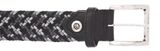 b.belt Luca Stretch Belt W80 Black - Light Grey b.belt Luca Stretch Belt W80 Black - Light Grey