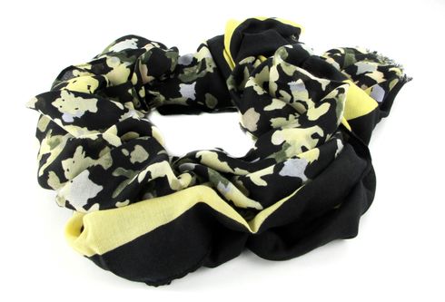 s.Oliver Scarf Black Placed Print