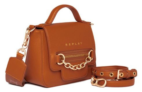 REPLAY Crossbody Bag Pale Natural