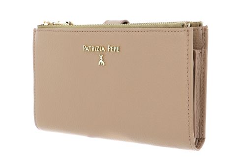 PATRIZIA PEPE Pepe City Wallet with Cell Phone Case Pompei Beige