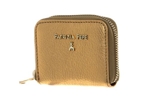 PATRIZIA PEPE Zip Around Wallet Gold Star