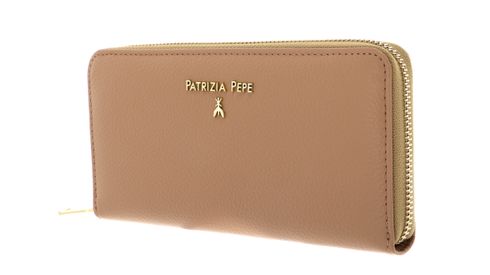 PATRIZIA PEPE Pepe City Zip Around Wallet Pompei Beige