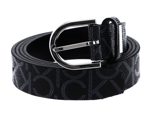 Calvin Klein CK Must Round Belt W100 Black Mono