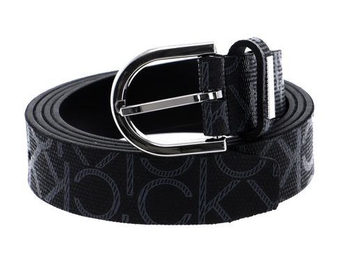 Calvin Klein CK Must Round Belt W85 Black Mono