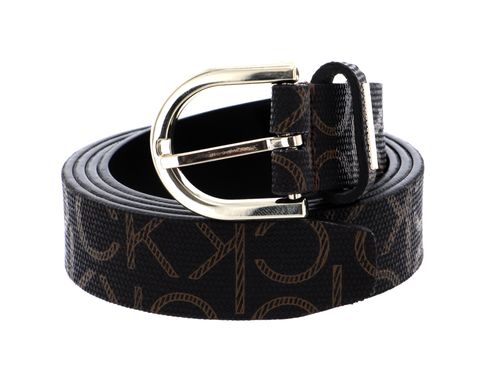 Calvin Klein CK Must Round Belt W90 Brown Mono