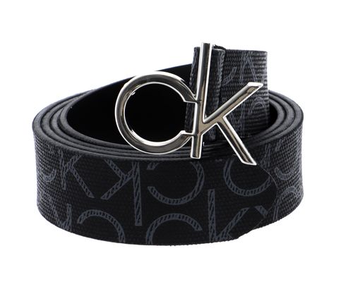 Calvin Klein Logo Belt 3.0 W75 Black Mono