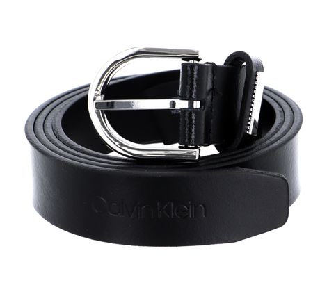 Calvin Klein Round Belt W90 CK Black Calvin Klein Round Belt W90 CK Black