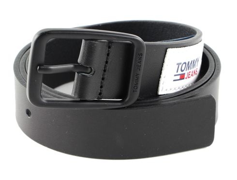 TOMMY HILFIGER TJM Casual Leather Belt W95 Black
