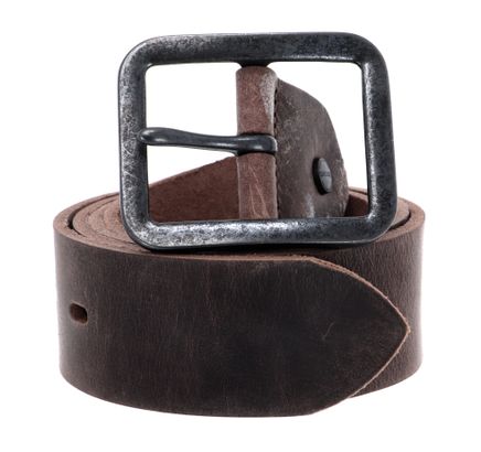 Vanzetti Leather Belt W105 Dark Brown - shortenable