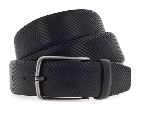 Vanzetti 35mm Leather Belt W105 Black - shortenable