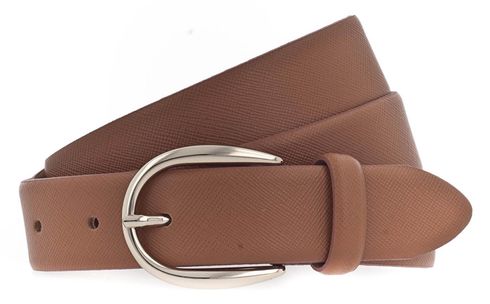 Vanzetti 30mm Leather Belt W75 Cognac - kürzbar