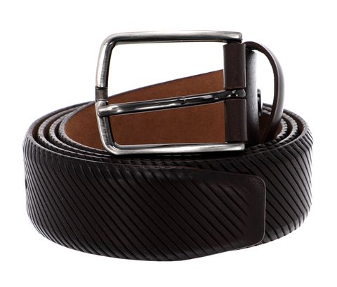 Vanzetti 35mm Leather Belt W85 Dark Brown - kürzbar