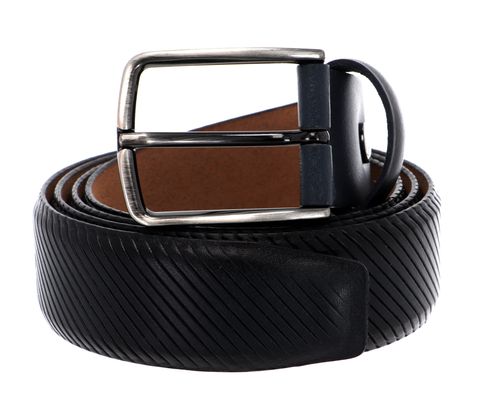 Vanzetti 35mm Leather Belt W85 Marine - kürzbar