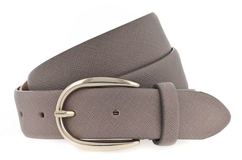 Vanzetti 30mm Leather Belt W90 Taupe - kürzbar