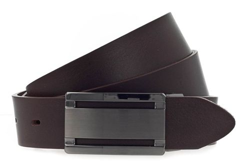 Vanzetti Classics 35mm Full Leather Belt W90 Dark Brown - kürzbar