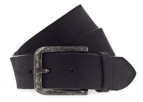 Vanzetti 40mm Leather Belt W80 Black - kürzbar