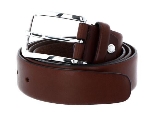 THE BRIDGE Brunelleschi Men's Belt W100 Marrone / Palladio Nickel - kürzbar