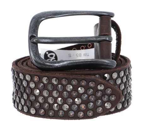 b.belt Zoe Black Leather Belt W90 Dark Brown