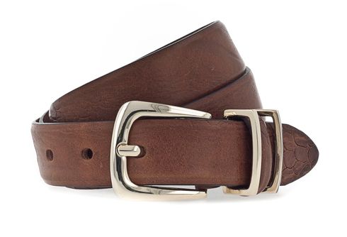 b.belt Charlisa Gold Belt W100 Dark Brown - kürzbar