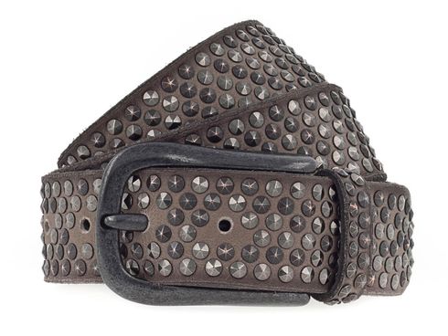 b.belt Zoe Black Leather Belt W100 Taupe