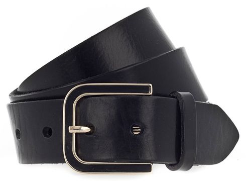 Vanzetti 35mm Leather Belt W110 Black