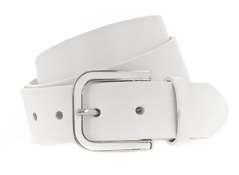 Vanzetti 35mm Leather Belt W95 White