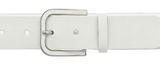 Vanzetti 35mm Leather Belt W95 White Vanzetti 35mm Leather Belt W95 White