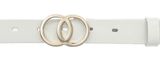 Vanzetti 28mm Leather Belt W80 White Vanzetti 28mm Leather Belt W80 White