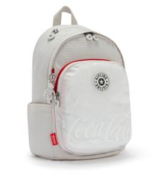 kipling Coca-Cola + Delia Backpack M CC White Bone | Buy  display picture 1
