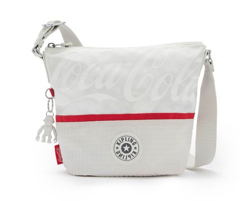 kipling Coca-Cola + Sonja Crossbody S CC White Bone