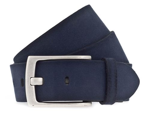 Vanzetti 40mm Leather Belt W90 Navy