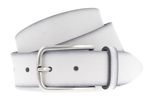 Vanzetti Denim Love 35mm Full Leather Belt W90 White