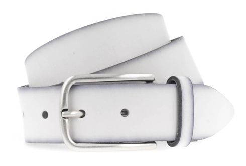 Vanzetti Denim Love 35mm Full Leather Belt W110 White